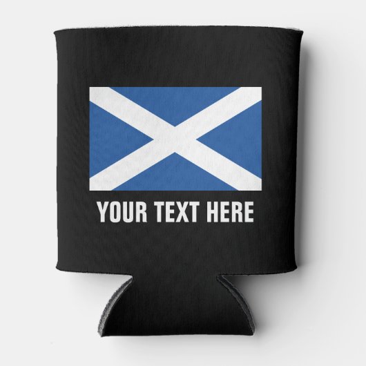 Schotse vlag van Schotland op maat gemaakte bier k Blikjeskoeler (Voorkant)