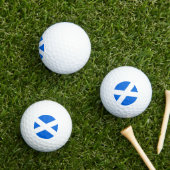 Schotse vlag via gbcnt golfballen (Insitu Gras)