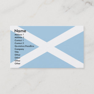 Schotse vlag visitekaartje