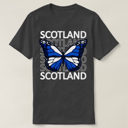 Schotse Vlag Vlinder T-shirt (Design voorkant)