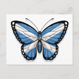 Schotse vlag voor Butterfly Briefkaart