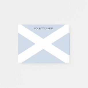 Schotse vlag zachte achtergrond afbeelding custom post-it® notes