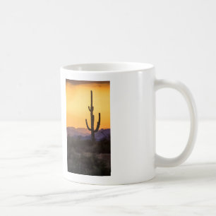 Schotse zonsondergang voor het storm koffiemok