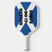 Schotten doen het beter grappige pickleball paddle (Achterkant)