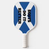 Schotten doen het beter grappige pickleball paddle (Voorkant)