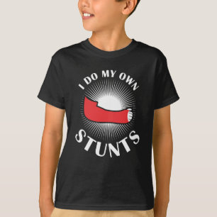 Schouder chirurgische ingreep Stunt gebroken Arm R T-shirt