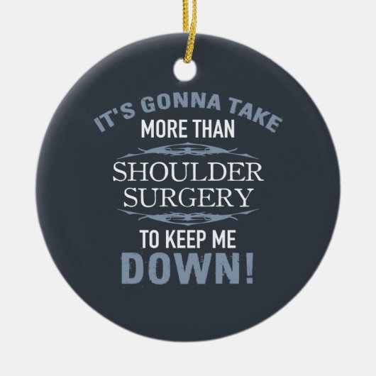 Schouder Humor chirurgie Keramisch Ornament (Voorkant)