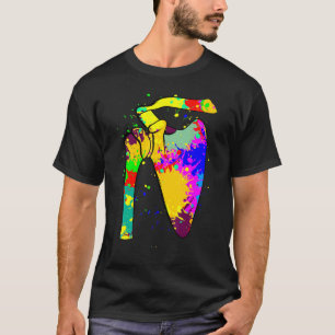 Schouder met kunstschilderkunst Chirurgische Gleno T-shirt