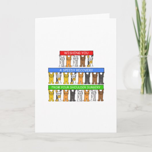 Schouder operatie snel herstel kaart (Voorkant)