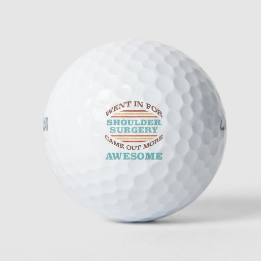 Schouderchirurgie Herstel Humor Golfballen (Voorkant)