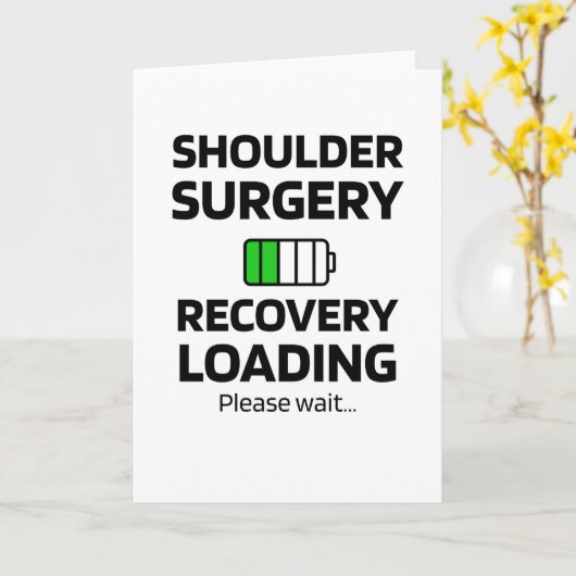 Schouderoperatie | Schoudervervanging Kaart (Gele Bloem)