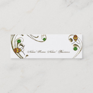 Schouderwets leder mini visitekaartje