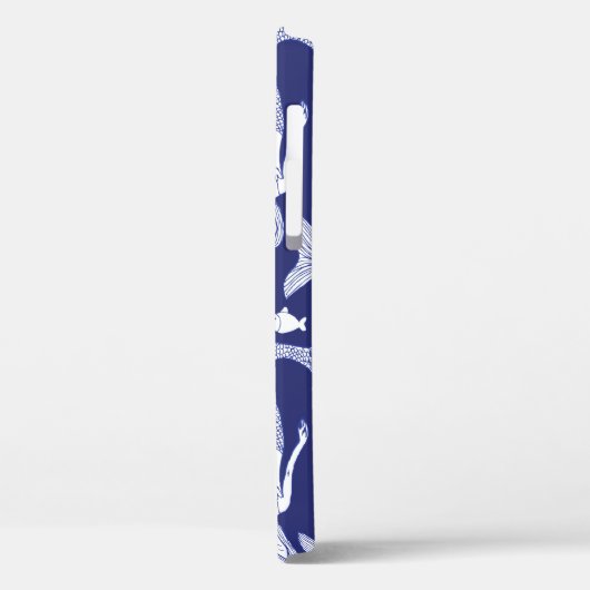 Schouderzeemeermin en vispatroon in  vorm; Case-Mate iPhone case (Achterkant / Links)