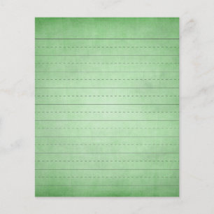 SCHPPR GROEN SCHOOL GELINIËERD PAPIER ONDERWIJS AC FLYER