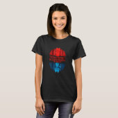 Schr Dinger Cat Hings Nerd Geek Graphic T-shirt (Voorkant volledig)