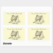 Schraapboek voor kettingkatten rechthoekige sticker (Vel)