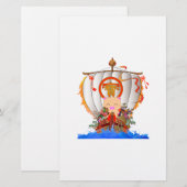Schraapschip Briefpapier (Voorkant / Achterkant)
