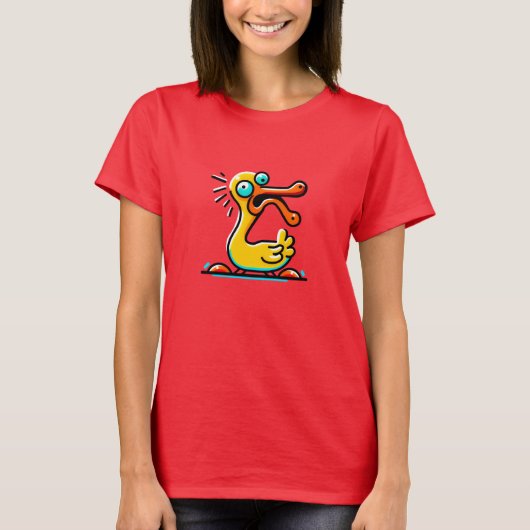 Schräge Crazy Ente T-shirt (Voorkant)