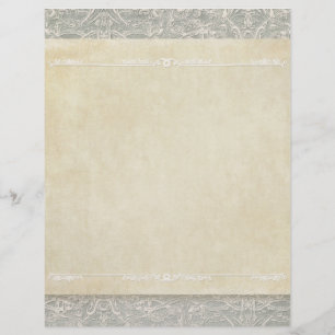 Schrapboek Pagina's Vintage Franse Regency Kant Flyer