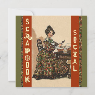 Schrapboekingsuitnodiging Sociale vaartuigen Kaart