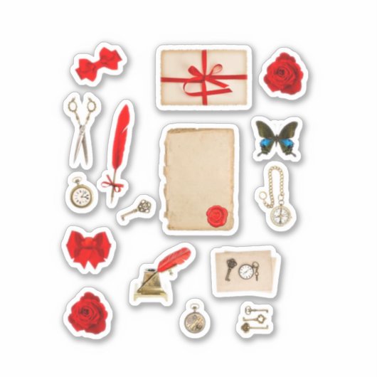 Schrapboekje Sticker (Voorkant)