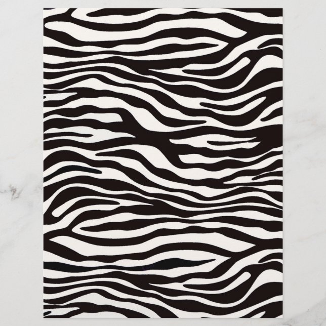 Schrapboeklay-outpagina's - Zebrastripes (Voorkant)