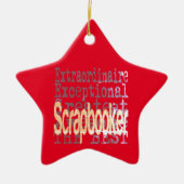 Schrapbooker Extraordinaire Keramisch Ornament (Voorkant)