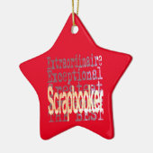 Schrapbooker Extraordinaire Keramisch Ornament (Links)