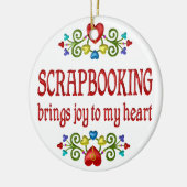 Schrapbooking Joy Keramisch Ornament (Links)