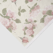 Schrappend roze Floral Reeks Ontwerp 6 Tissuepapier (Detail)