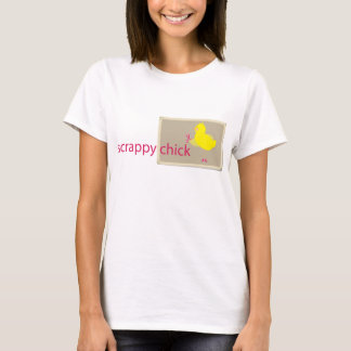 Schrappende T-shirt met scrapbooking