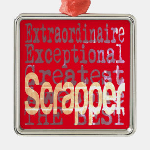 Schrapper Extraordinaire Metalen Ornament