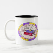 Schrapping en koken tweekleurige koffiemok (Links)