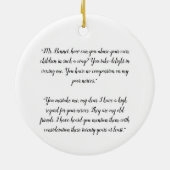 Schrapping in Vexing Jane Austen Pride en Prejudic Keramisch Ornament (Achterkant)