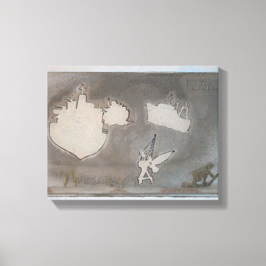 Schrapping K7 1986 gemengd-media canvas (Voorkant)