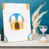 schream emoji fotoplaat (Zijkant)