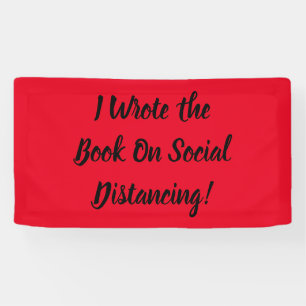Schreef het Boek over Sociale Afstand Spandoek