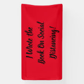 Schreef het Boek over Sociale Afstand Spandoek (Verticaal)