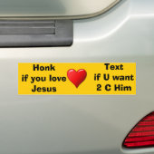 Schreeuw als je... Bumpersticker (Op auto)