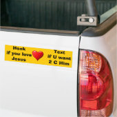 Schreeuw als je... Bumpersticker (Op Truck)