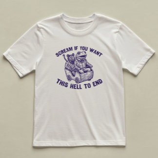 Schreeuw als je grappige geïllustreerde kikkerrat  t-shirt