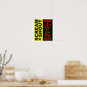 Schreeuw en gil poster (Keuken)
