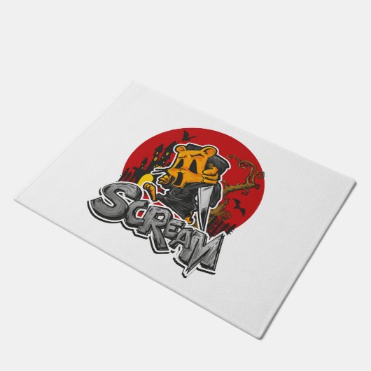 Schreeuw Halloween Deurmat (Schuin)