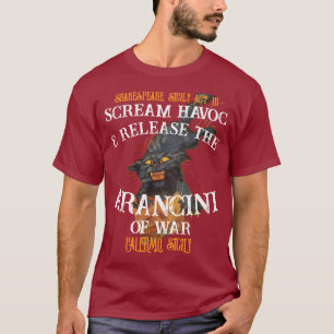 Schreeuw Havoc Release Arancini Oorlog Palermo Sic T-shirt