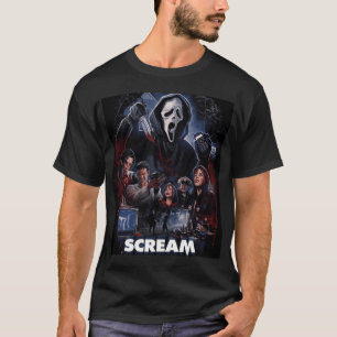Schreeuw horrorfilm artwork poster vrienden vintag t-shirt
