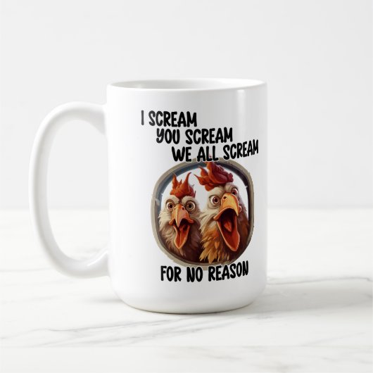 Schreeuw Koffiemok (Links)