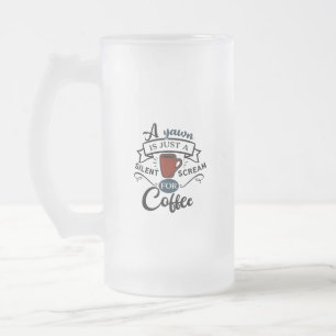 Schreeuw om koffie matglas bierpul