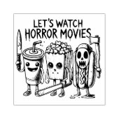 Schreeuw Snacks & Zilveren Schermen Rubberstempel (Afrduk)