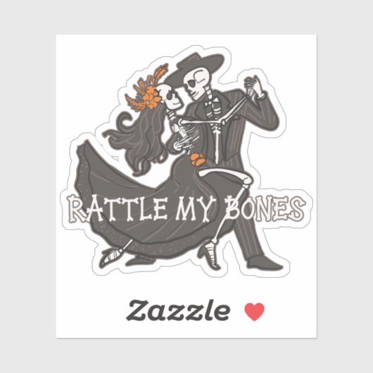 Schreeuw tegen mijn Botten Sticker (Vel)