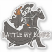 Schreeuw tegen mijn Botten Sticker (Voorkant)